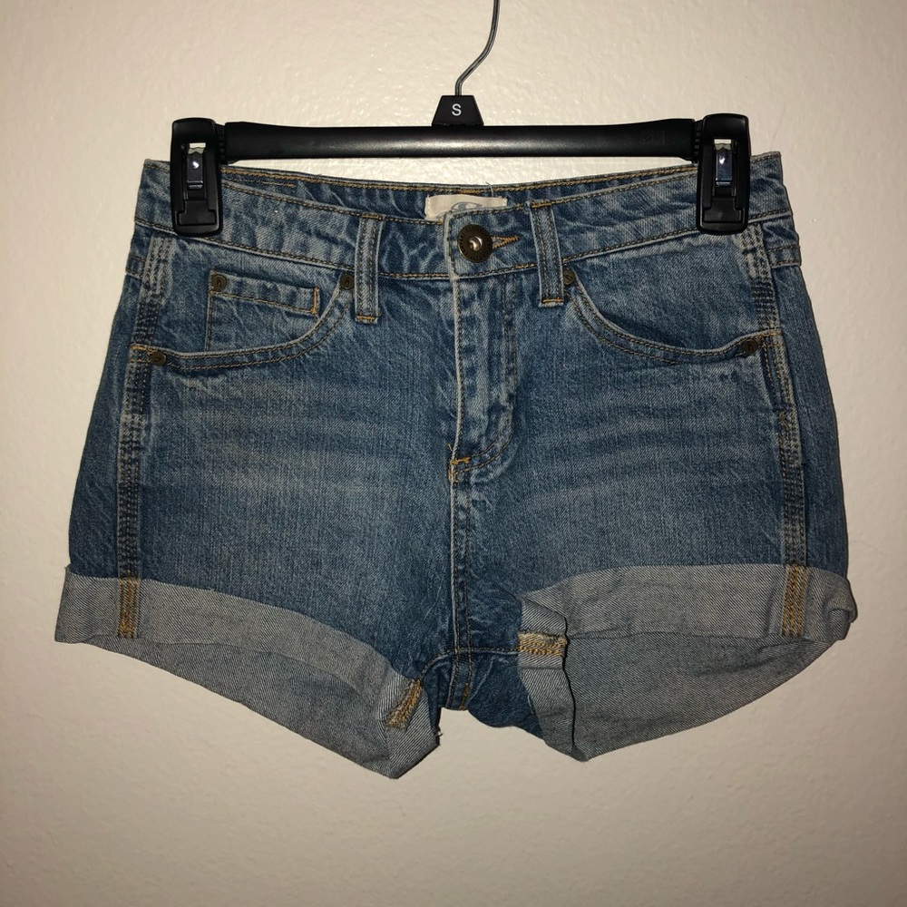High Waisted Denim Shorts